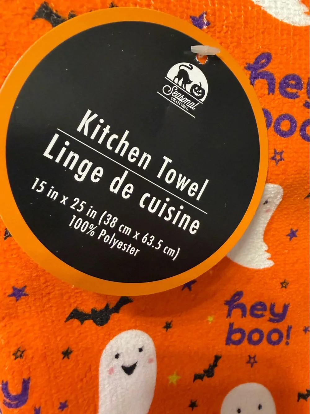 Halloween Ghost Kitchen Towels & Oven Mitt Set NWT